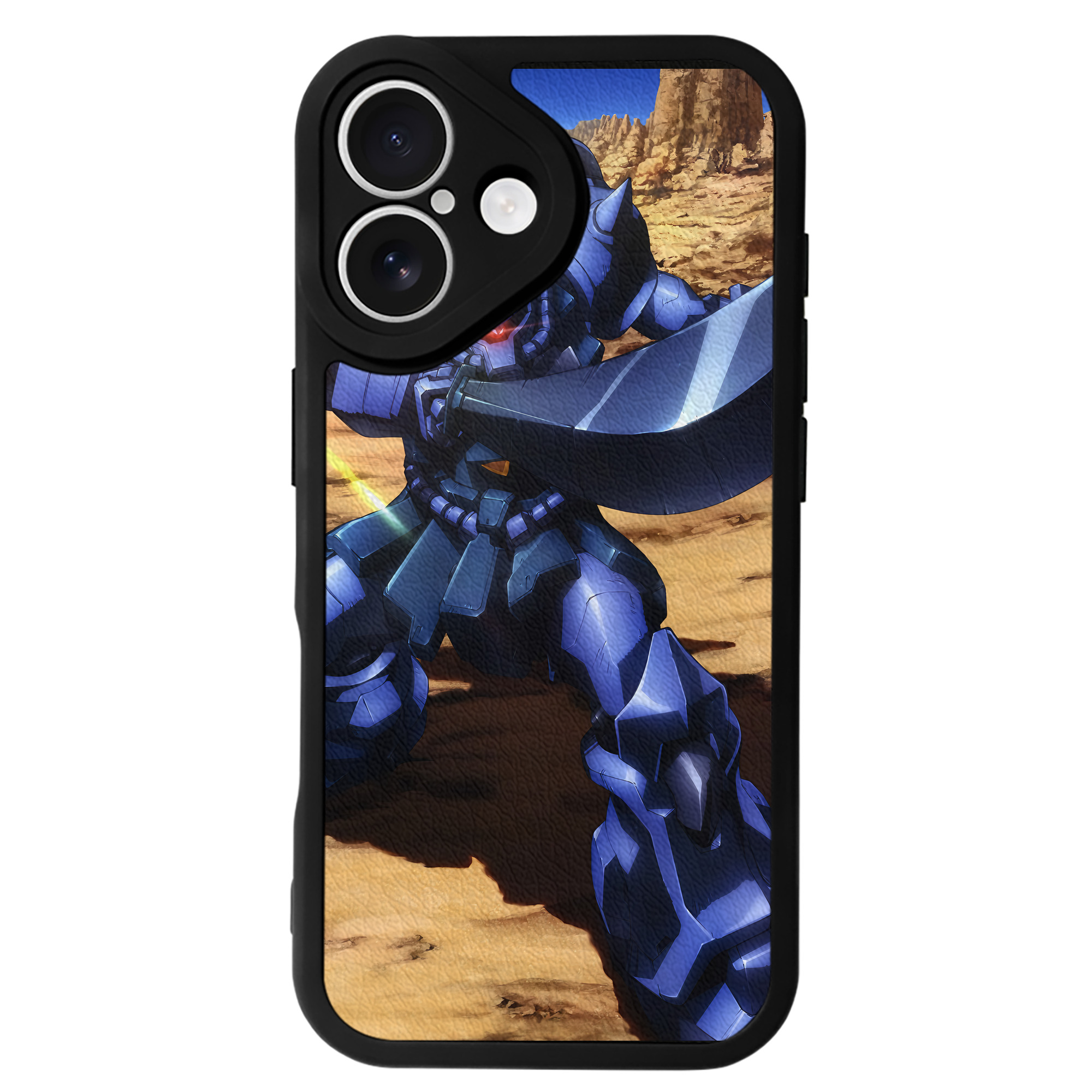 （画像用） 機動戦士ガンダム Mobile Suit Gundam 【iPhone 16シリーズ対応】シリコンスマホケース（レザー調） 材質：シリコン